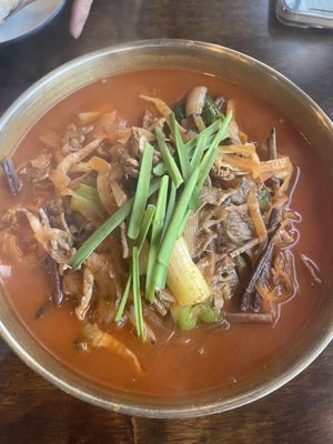 육개장짬뽕과 탕수육