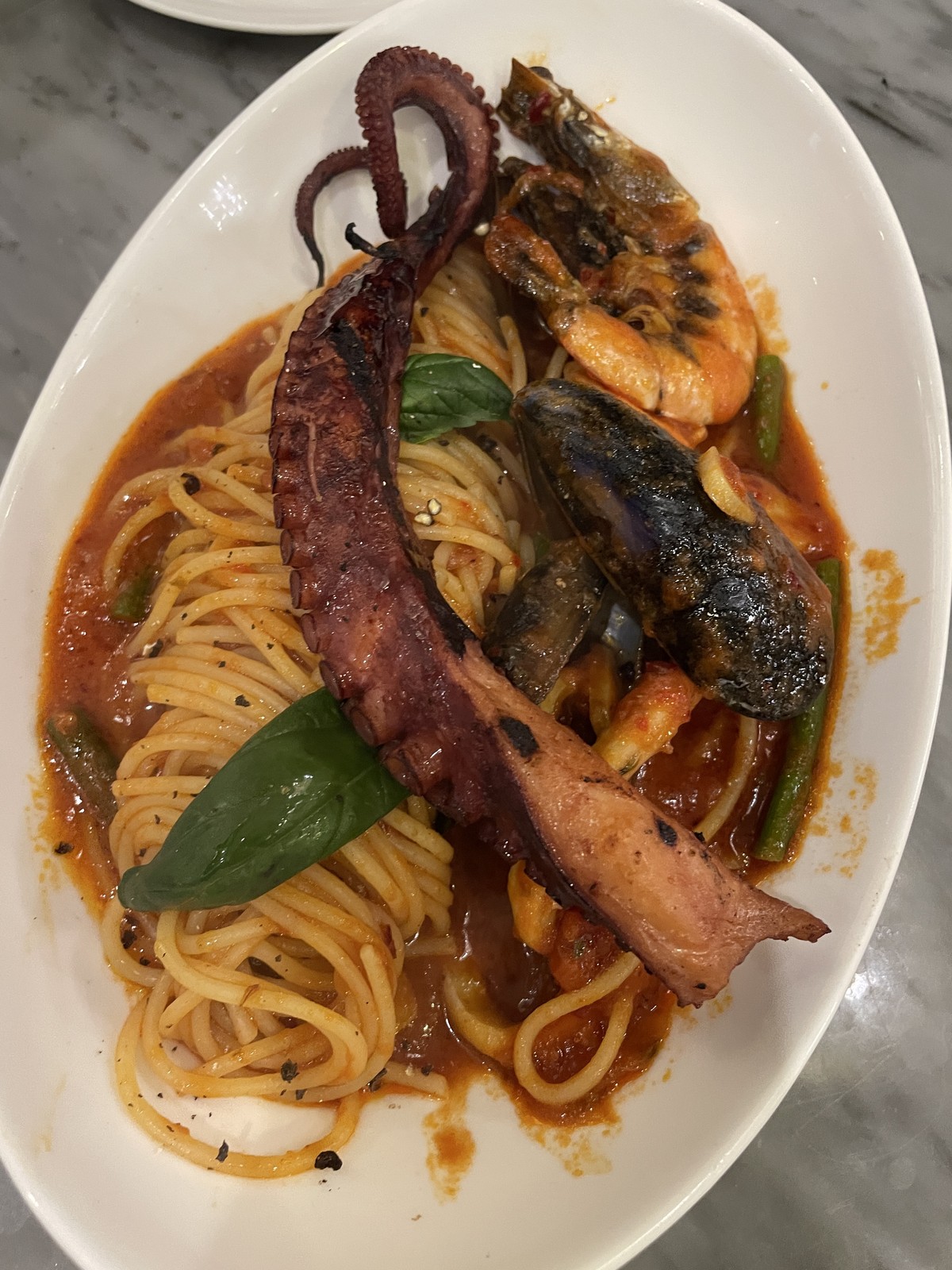 Diablo Pasta + Buchaesal Steak