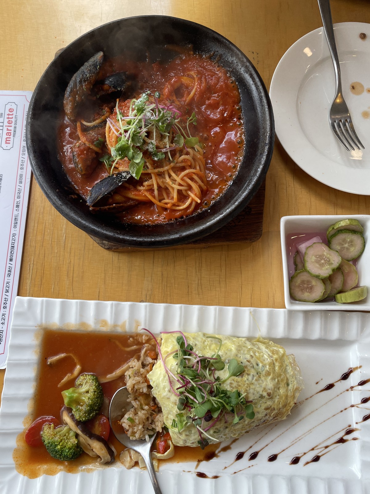 Cacciucco + Beef Omurice